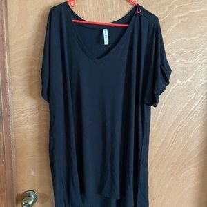 Plus size , long silky top